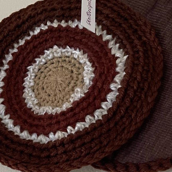 Round Pot Holders, Crochet Pot Holders, Kitchen Decor, Crochet Housewarming Gift - Picture 6 of 8
